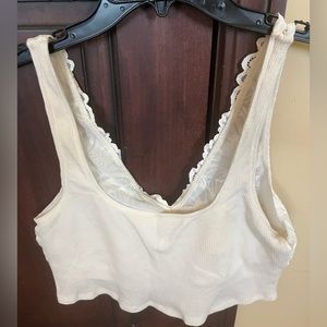 aerie lace bra top L